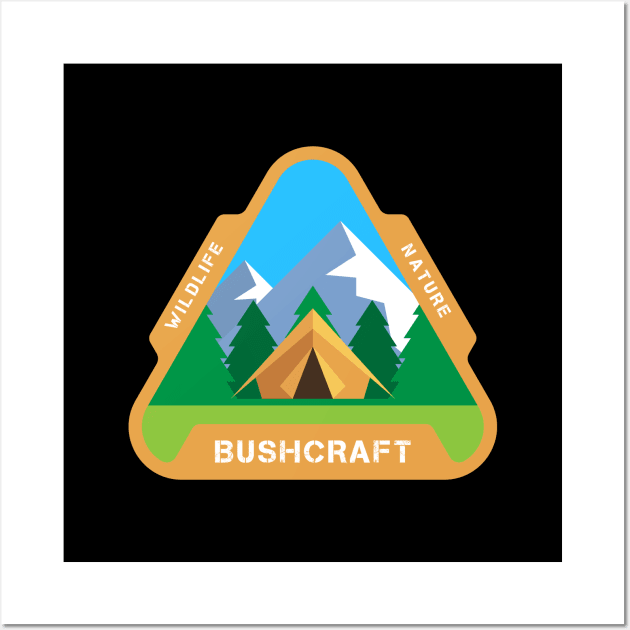 Bushcraft-Wildlife-Nature triangle Wall Art by Coolthings